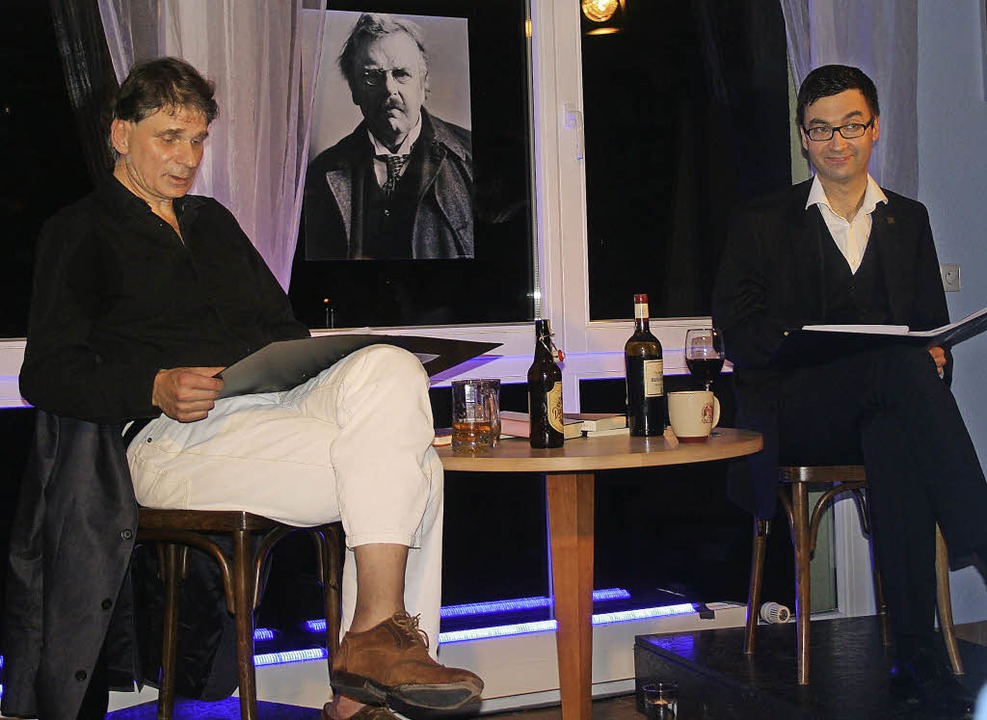 Uwe Postl und Alexander Kissler in Laufenburg  | Foto: aloisia zell