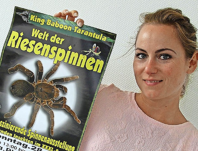 Shirley Sperlich ist fasziniert von Riesenspinnen.   | Foto: Frey