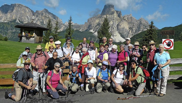 Die Reichenbacher Wandergruppe in den Dolomiten   | Foto: privat