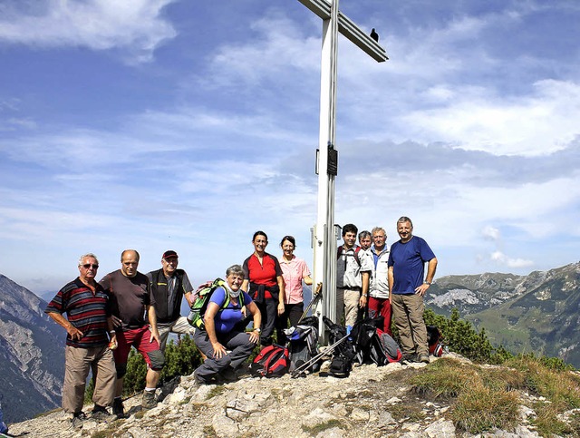 Gipfelstrmer aus dem Elztal: Die Wand...reins Oberprechtal fhrte nach Tirol.   | Foto: Schwarzwaldverein