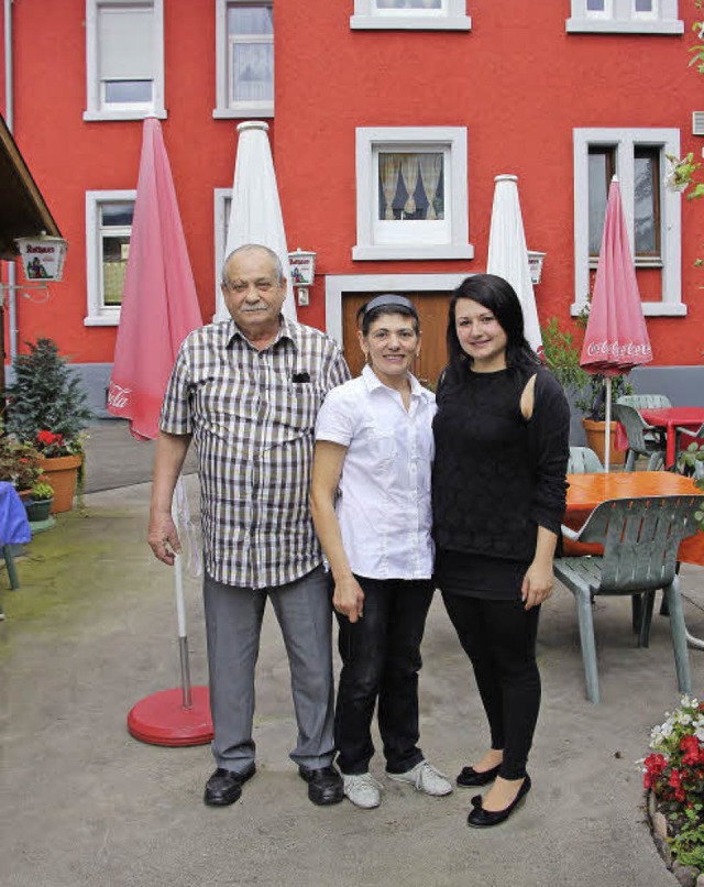 Familie Zambianchi feiert mit ihren G...rant &#8222;Trulli&#8220; in Kollnau.   | Foto: Stefanie Sigmund