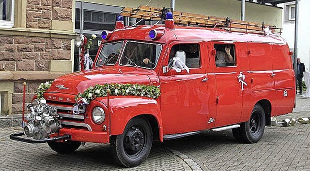 Herausgeputzt fr die Hochzeit des Kom...derner Wehr ist ein echter Hingucker.   | Foto: Privat