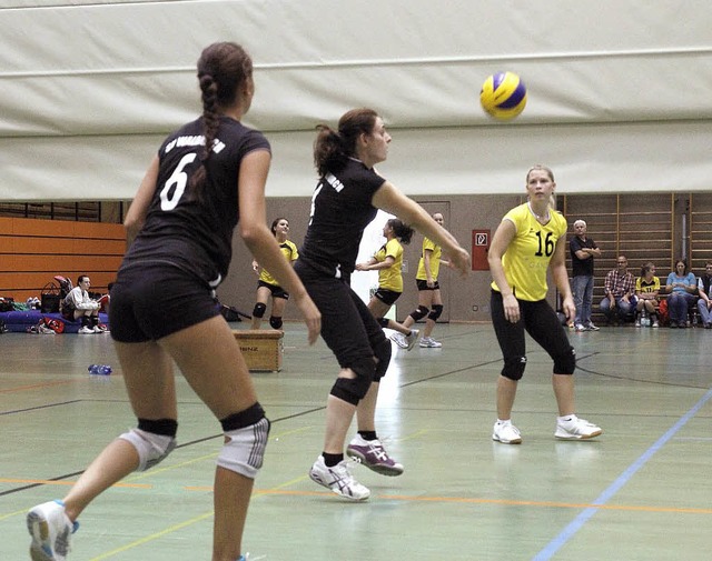 Die Volleyballerinen des SV Waldkirch ...ksklasse/Kreisliga siegte der TV Kehl.  | Foto: Verein