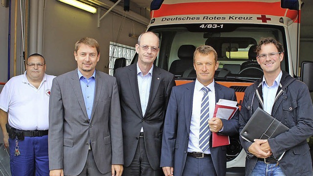 DU-Besuch in der Rettungswache Schnau...dnung des hausrztlichen Notdienstes.   | Foto: Hermann Jacob