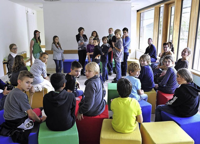 Nachmittags betreut: Schlerinnen und ...heoder-Heuss-Gymnasiums in St. Georgen  | Foto: Thomas Kunz