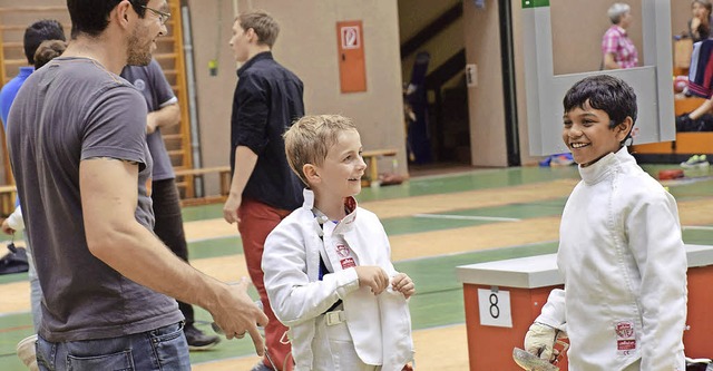 Beim ersten Turnier der neuen Fechtsaison in Waldkirch.   | Foto: Bleyer