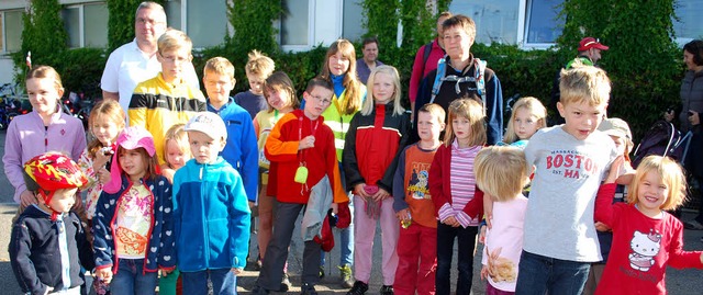 Diese Kinder hatten am Samstag Spa am...s werden, muss sich erst noch zeigen.   | Foto: Mink