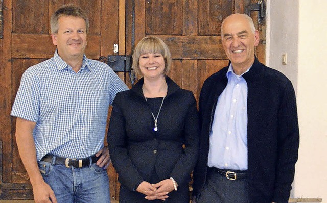 Der neue (und alte) Vorstand des Gewer...), Nathalie Thiel und Wolfgang Dorst.   | Foto: Markus Dold
