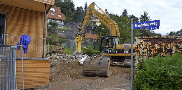 Er ist weg: Hier (Bildmitte) stand bis...der Gemeinderat nun mehrere Auftrge.   | Foto: Bernd Fackler