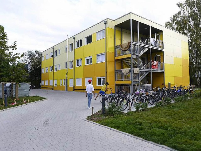 Das neue Flchtlingswohnheim an der Mooswaldallee   | Foto: Ingo Schneider