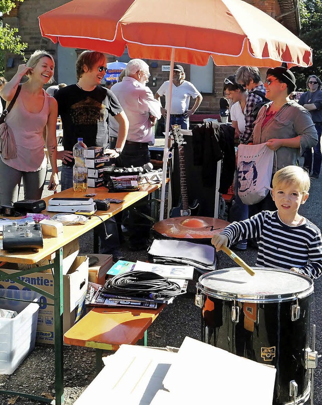 Erster Musikflohmarkt auf dem Schlacht...ommel zu haben, wre eine tolle Sache.  | Foto: Wolfgang Knstle