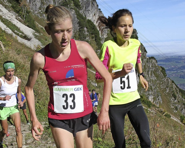 Auf dem Weg zur Silbermedaille: Katrin Kngeter (links)  | Foto: stinn