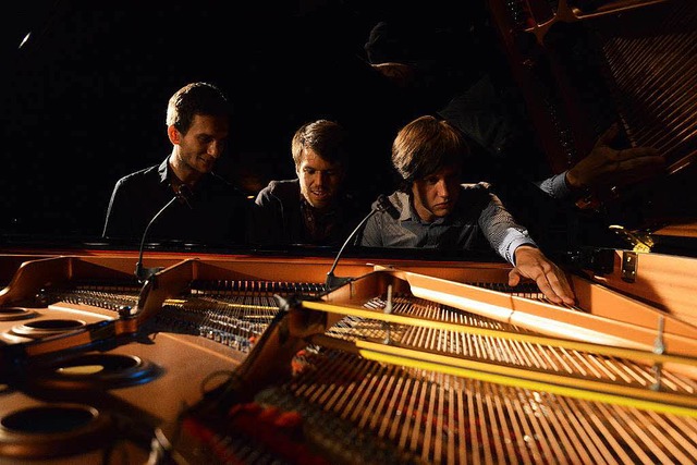 Stephan Plecher, Gewinner des Pianowet...tter und Jan Steinsdrfer (von links).  | Foto: Lothar Jung