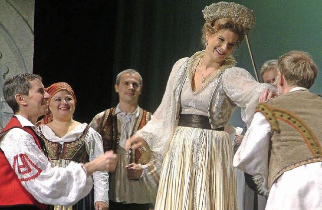 <Text>Mit Charme und Temperament begei...oria-Theater in Bad Sckingen. </Text>  | Foto: Roswitha Frey