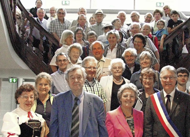 Im Hotel de Ville von Thann hie Maire... die Heimatdichterin Paulette Lichtle.  | Foto: M. Lange