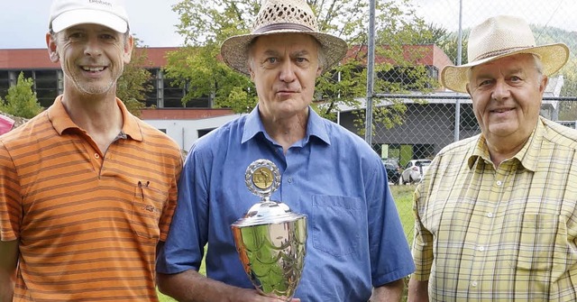 Knner mit Kugeln:  Dieter Sander (3. ...ster 2014) und  Willi Macke (2. Platz)  | Foto: Privat