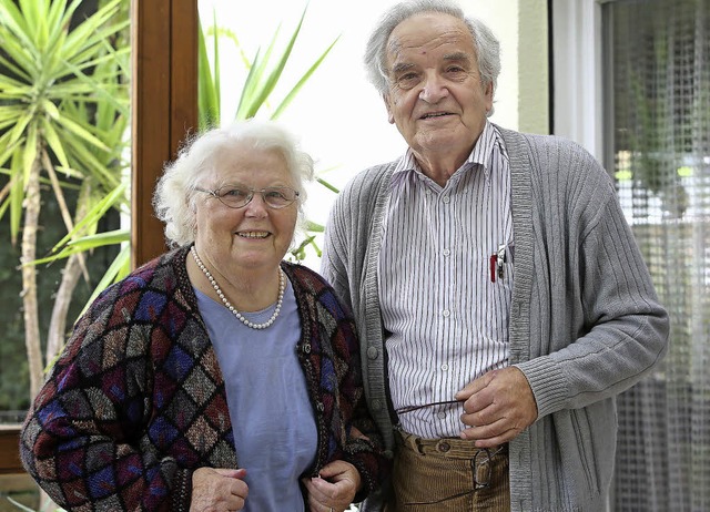 Barbara und Florian Vetter sind seit 60 Jahren ein Paar.   | Foto: CH. Breithaupt