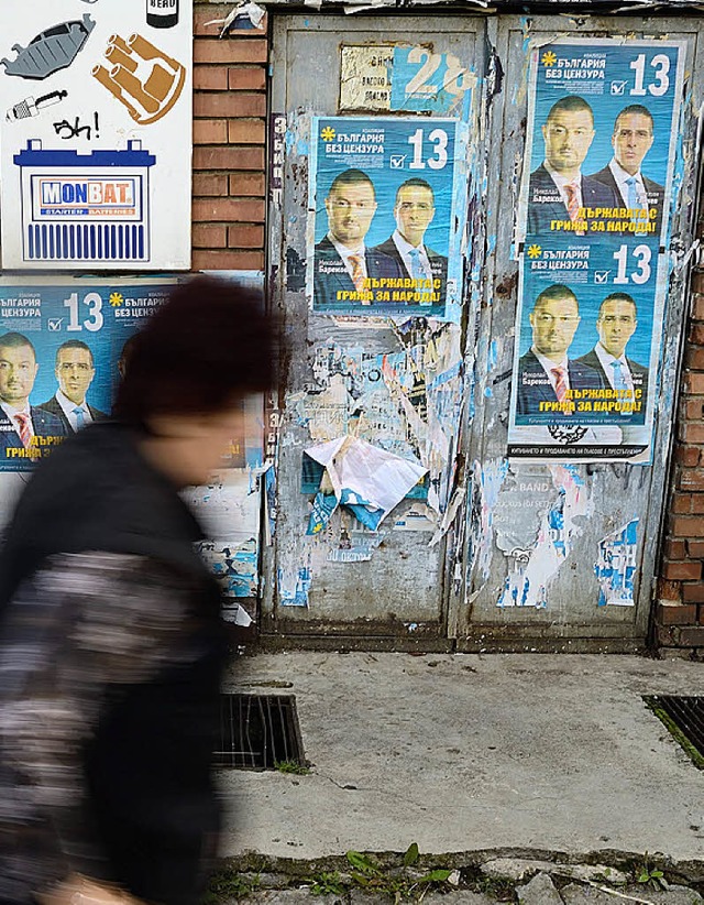 Wahlwerbung in Sofia   | Foto: dpa