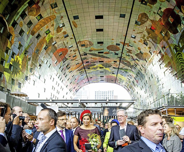 Kniglicher Einkaufstempel: Markthalle in Rotterdam.    | Foto:  dpa