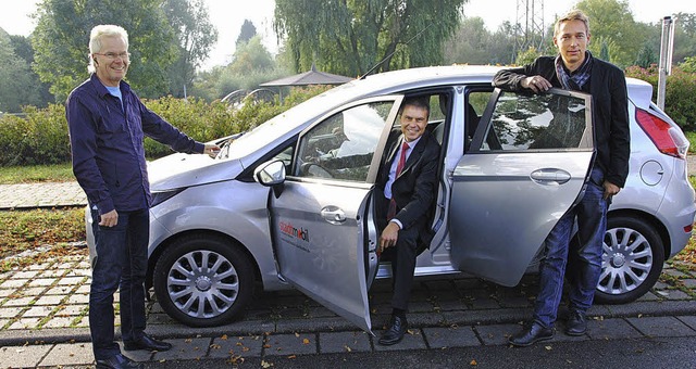 Carsharing soll auch in Eichstetten fu...fr Fahrten seiner Firma nutzen will.   | Foto: manfred frietsch