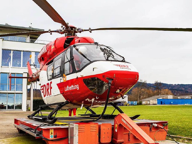 Der Rettungshubschrauber war im Einsatz.  | Foto: Carlotta Huber