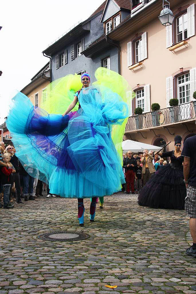 Zauberhafte Fabelwesen und riesige Ameisen hatten sich bei "Fabelhaftes Staufen" auch dieses Jahr wieder unters Volk gemischt.