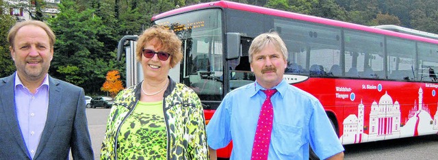 Zum Jubilum wurden Busse der SBG mit ...sfahrer Michael Bhler aus Dachsberg.   | Foto: Gerard