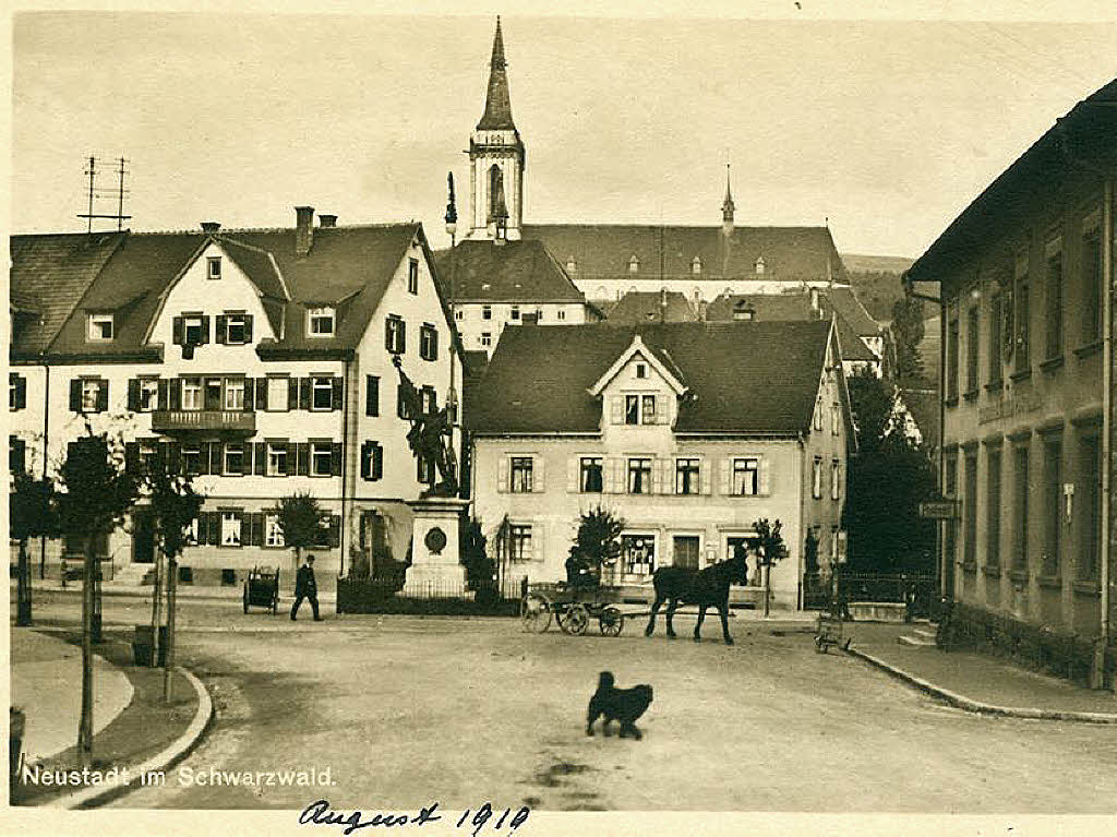 1919 sah der Verkehr in Neustadt noch anders aus...