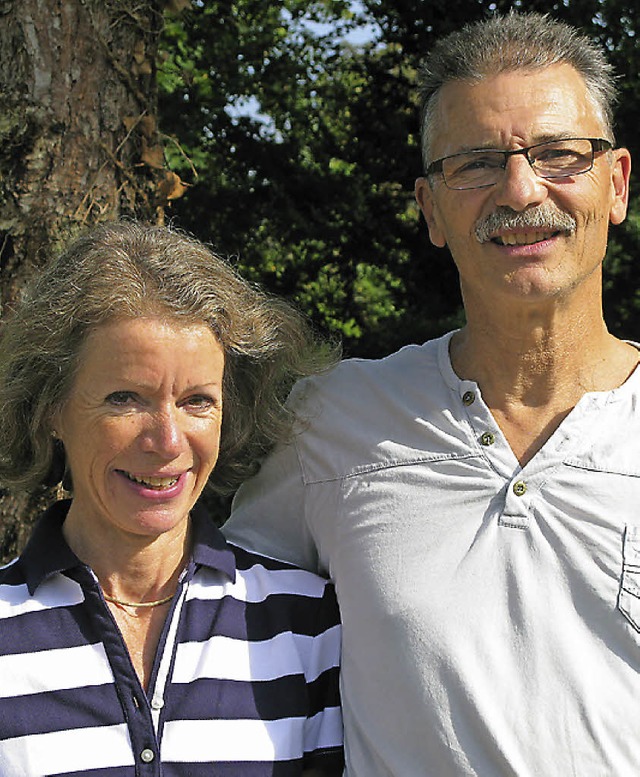 Anerkennung fr 40 Jahre im Schuldienst: Ulrike Knors und Klaus Gerig.   | Foto: Presse AG Gymnasium