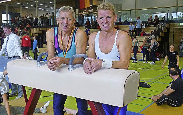 Jrgen Fischer und Armin Grether (rech...erteturnen der Senioren erfolgreich.   | Foto: Privat
