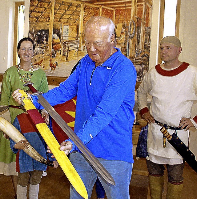 Schwerter frs Vrstetter Alamannenmuseum.   | Foto: Pia Grttinger