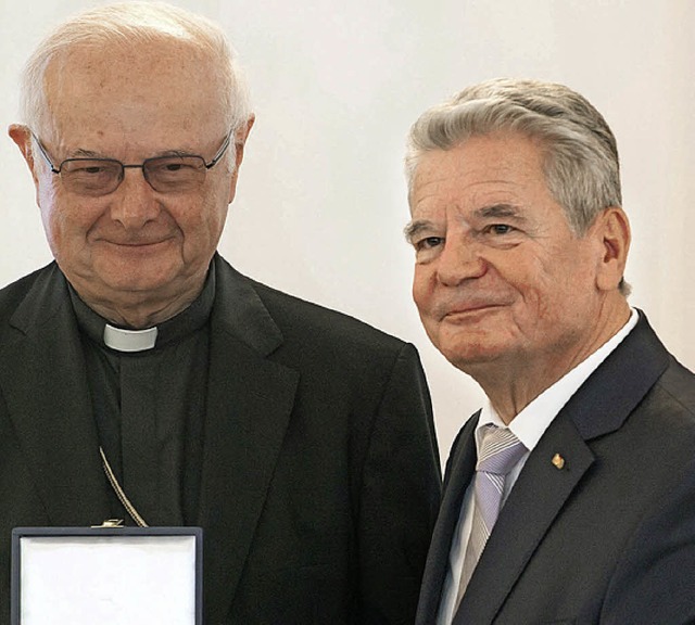 Zollitsch und Gauck   | Foto: dpa