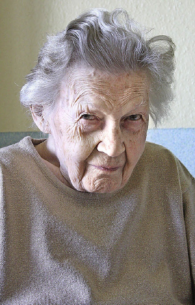 Lucia Marquard Hans wurde 100 Jahre alt.   | Foto: Jrgen Kugler