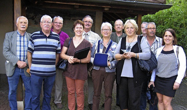 Die Gruppe aus Kembs mit Brgermeister Grard Kielwasser (Fnfter von links).   | Foto: privat