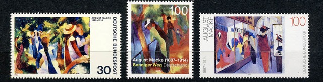 Noch rechtzeitig vor dem 100. Todestag...#8220; (1992), die sich Macke widmen.   | Foto: Volker G.Scheer