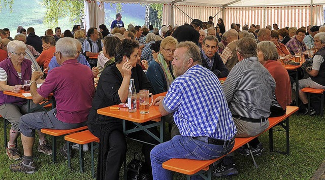 Gemtlich ging&#8217;s zu beim Feuerbacher Sauserfest.   | Foto: Ilse Wissner