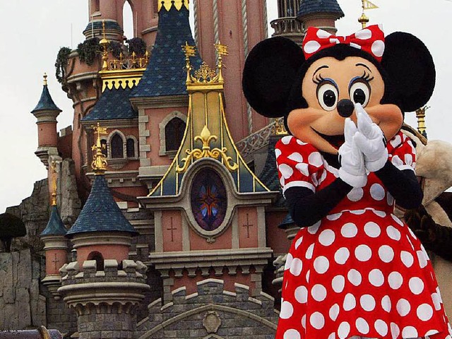 Oje! Die Minnie Mouse im Eurodisney braucht dringend Geld.   | Foto: dpa