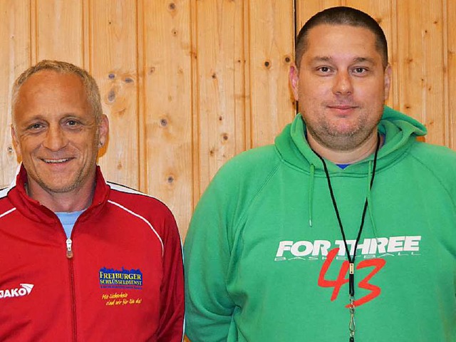 Neues Trainergespann bei den Dreisamti...ranz Rees (links) und Damir Hasanovic.  | Foto: privat