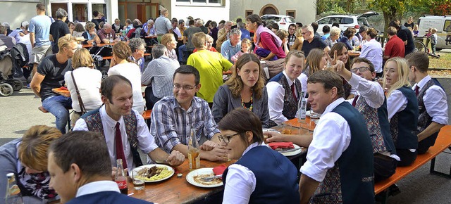 Gut besucht war das Herbstfest des Gesangvereins Egringen.   | Foto: senf