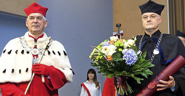 Der Offenburger Hochschulrektor Winfri...d Grecki, der Rektor der Universitt.  | Foto: Janusz Pajak