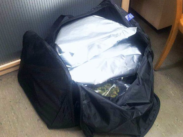 In dieser Tasche fanden der Zoll das Marihuana.  | Foto: Zoll