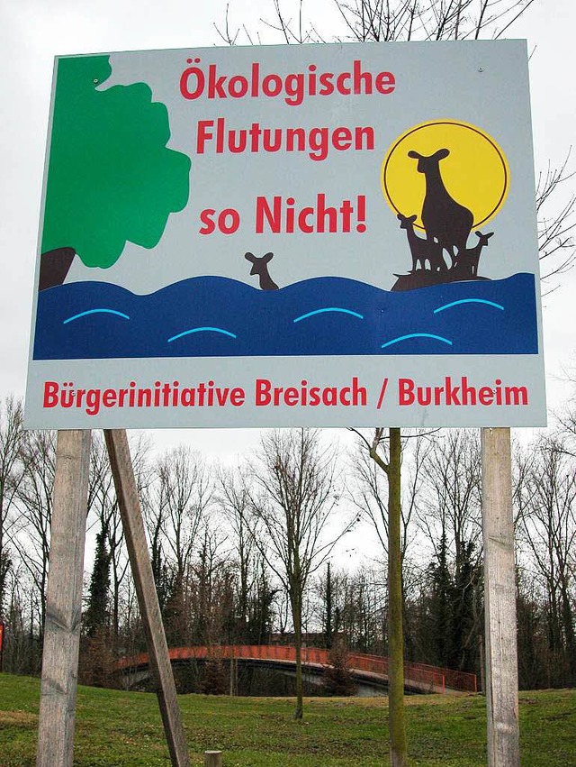 Auch in Breisach gibt es &#8211; wie i...Widerstand gegen kologische Flutungen  | Foto: Petra Littner