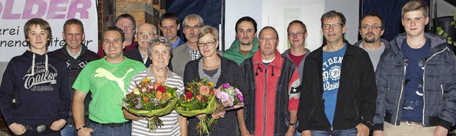 Grnder Helmut Holder seine Frau Gisel...estehen des Schreinerbetriebs Holder.   | Foto: Gabriele Zahn