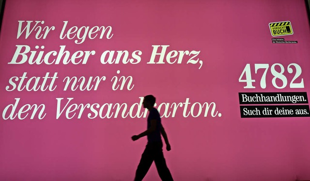 Werbung fr die deutsche Buchbranche auf der weltgrten Bcherschau   | Foto: dpa
