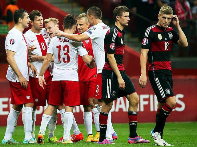 Beide Mannschaften knnen den Ausgang ... den Sieg, die DFB-Elf die Niederlage.  | Foto: dpa
