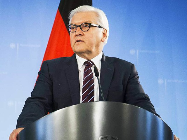 Bundesauenminister Frank-Walter Steinmeier.  | Foto: AFP