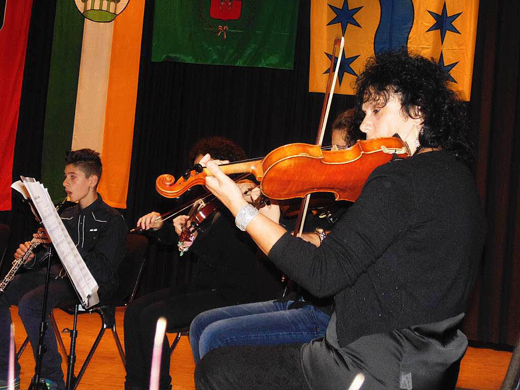 Schler den Don-Bosco-Schule aus Santeramo spielten italienische Musik, aber auch die Europahymne.