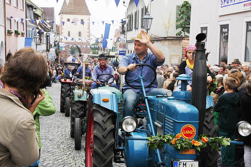 Liebevoll gepflegte Oldtimer und echte Raritten boten die Endinger Traktorenfreunde.