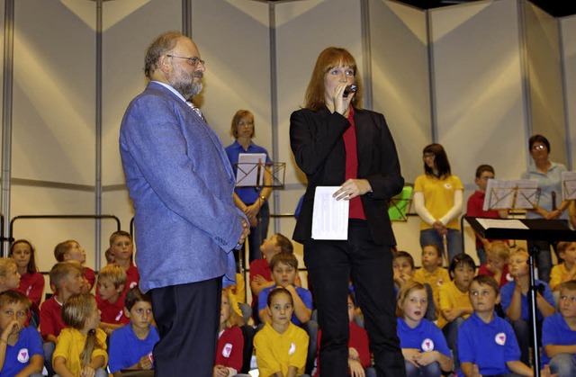 Abschied vom Talschulchor: Josef Klein...Kleins Verdienste um Schule und Chor.   | Foto: Regina Freidl