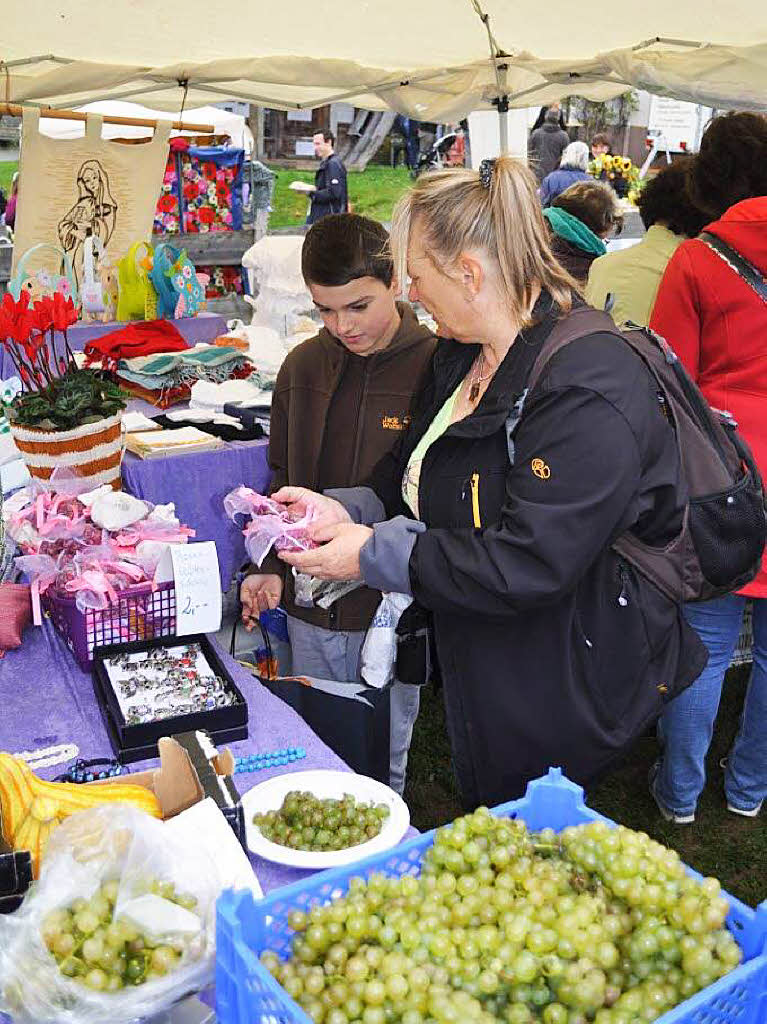 Bunt und vielfltig war das Angebot beim Erntemarkt auf dem Klausenhof.